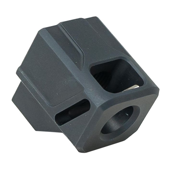 Faxon Firearms FFPACOMPDSMP01 EXOS-514 Compensator for M&P Black Aluminum 1/2"x28 Threads 1.10" OAL 9mm