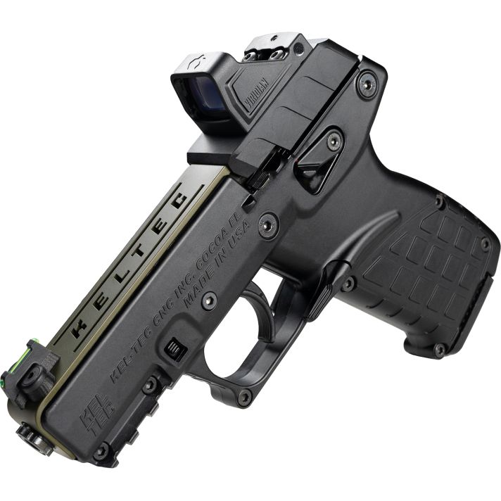 Kel-Tec P17BGRNOPTIC P1722 LR 16+1 3.80" w/Optic & Holster Green