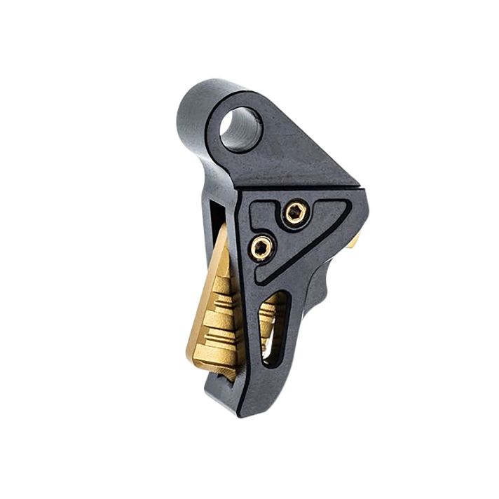 Tyrant CNC TDHCATTRIGBLK/GOLD I.T.T.SBlack Fits Springfield Hellcat Pro