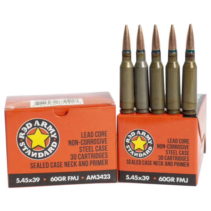 Red Army Standard AM3423 5.45x39mm 60gr Full Metal Jacket 30 Per Box/48 Case