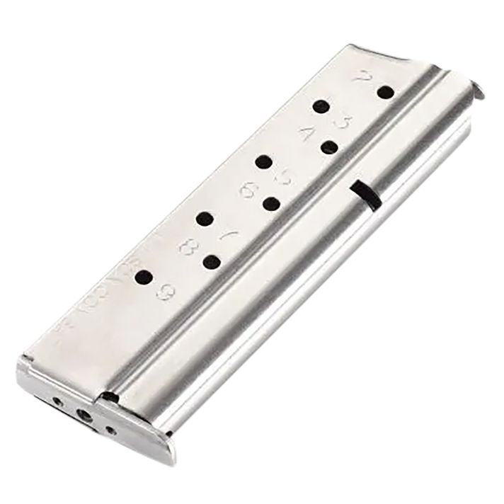 Wilson Combat 9209FS9920 9rd 9mm Fits Wilson Combat 1911 Full Size Silver Stainless Steel