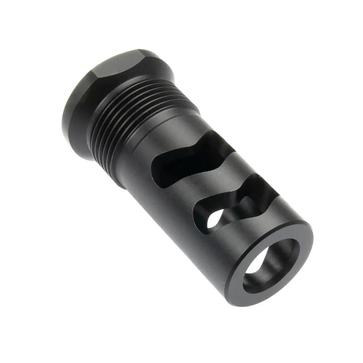 Wilson Combat SPRTMBFB458 Muzzle Brake Whisper 458Cal 11/16"x24 Black Melonite