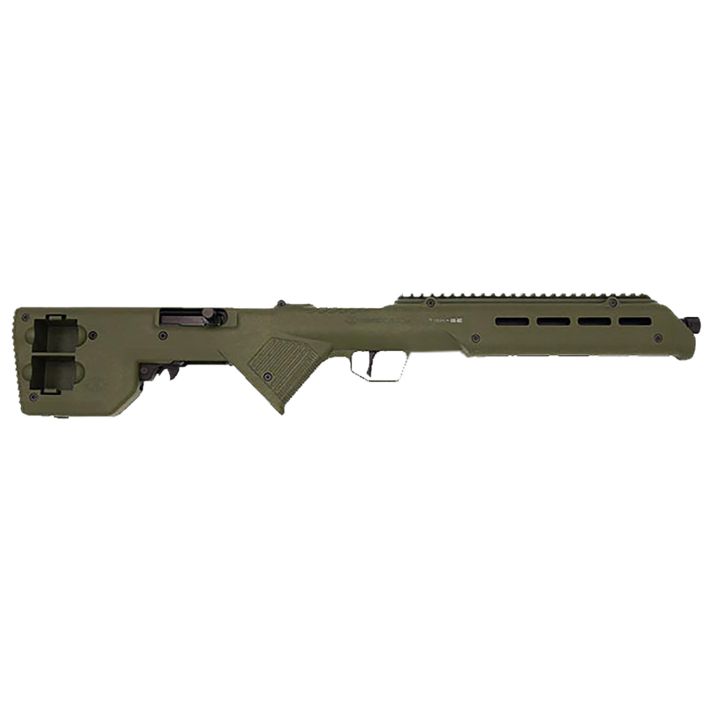 Desert Tech TRKRF2218GRNTrek-22 Green Compact 22 LR 18" Free Floating Steel Barrel, Picatinny Rail Receiver, M-LOK Handguards, Fixed Polymer Stock, Suppressor Ready