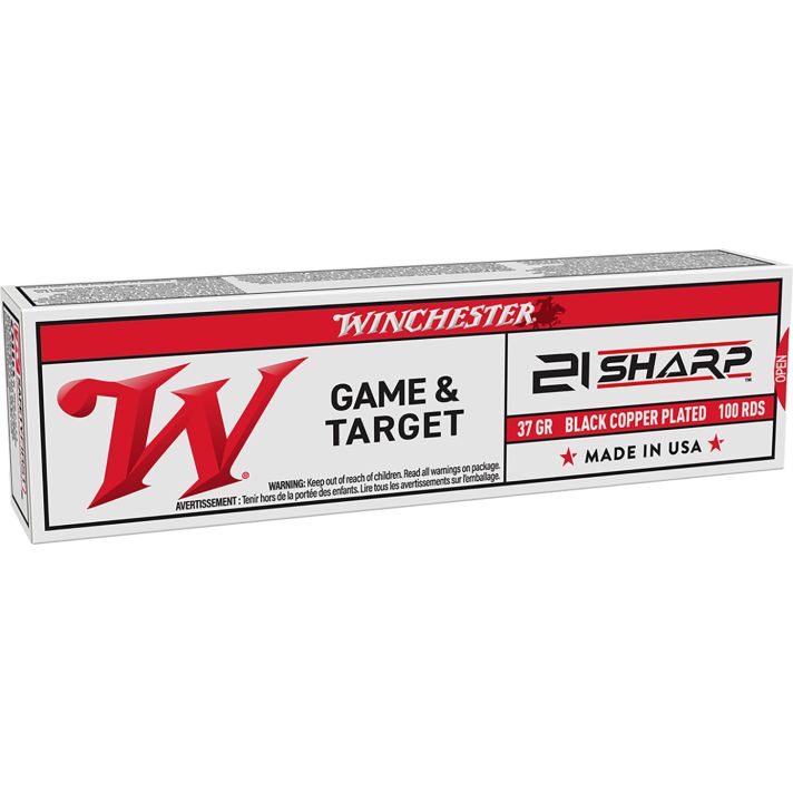 Winchester Ammo X21C USA21Sharp 37gr Black Copper Plated 100 Per Box/20 Case