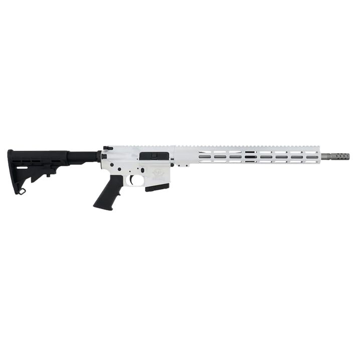 Great Lakes Firearms GL15350SSWHT16 GLFA350 Legend 5+1 18" Stainless Threaded Barrel, White Cerakote Picatinny Rail Aluminum Receiver, M-LOK Handguard Black Synthetic Stock, Mil-spec Polymer Grip