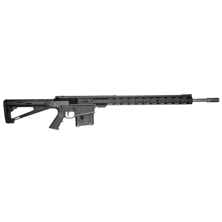 Great Lakes Firearms GL10LA7PRCSSBLK GLFA7mm PRC 5+1 24" Stainless Threaded Barrel, Black Cerakote Picatinny Rail Aluminum Receiver, M-LOK Handguard, Hogue Fixed Black Synthetic Stock, Mil-Spec Grip
