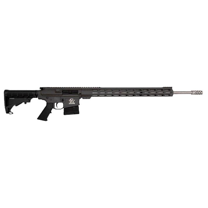 Great Lakes Firearms GL10243SSTNG GLFA243 Win 5+1 24" Stainless Threaded Barrel, Tungsten Cerakote Picatinny Rail Aluminum Receiver, Adjustable Black Synthetic Stock, Mil-spec Polymer Grip