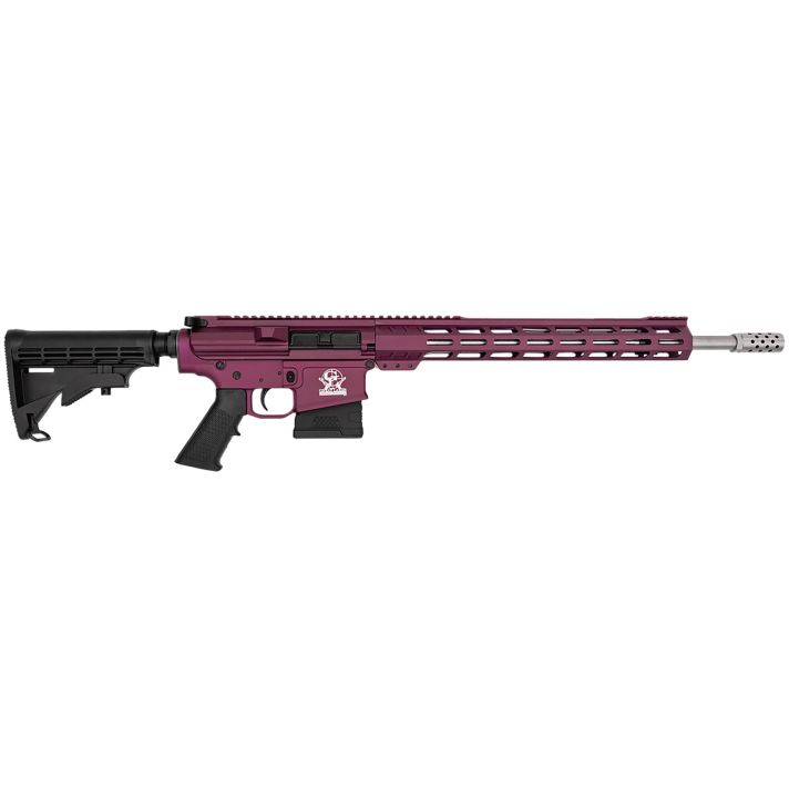 Great Lakes Firearms GL10308SSCHY GLFA308 Win 10+1 18" AR-10 Stainless Steel Black Cherry