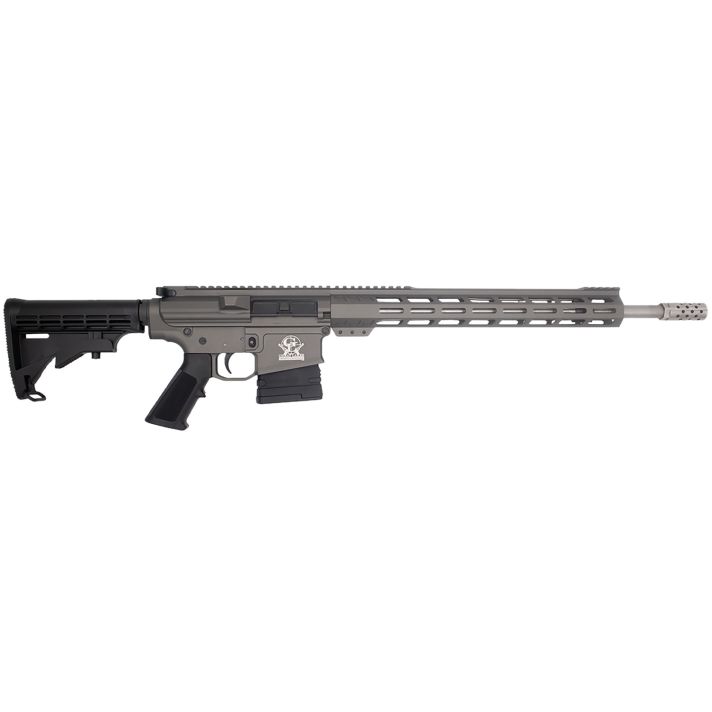 Great Lakes Firearms GL10308SSTNG GLFA308 Win 10+1 18" Cerakote Threaded Barrel, Tungsten Cerakote Picatinny Rail Aluminum Receiver, 6 Position Mil-Spec Synthetic Stock, Mil-spec Polymer Grip