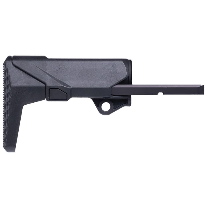 Q LLC ACCSHORTYSTOCKBLK ShortyBlack Polymer Fits AR/M4
