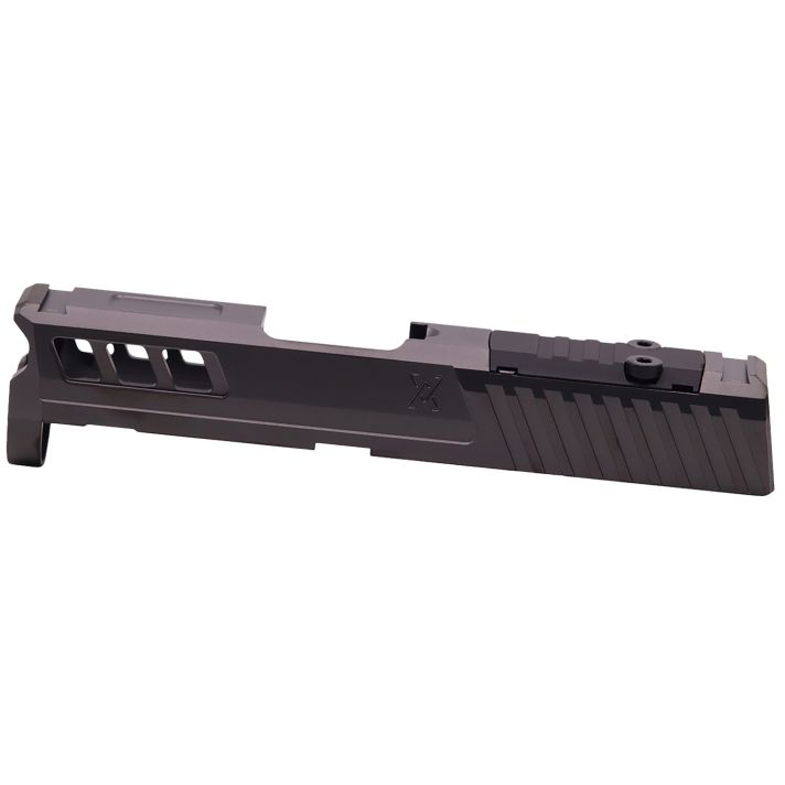 True Precision Inc TPSHCSBCRMS Axiom Optic Cut Slide Fits Springfield Hellcat Black DLC Anodized 416R Stainless Steel