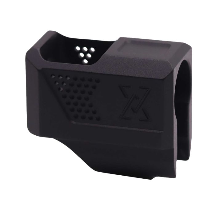 True Precision Inc TPP365CMPBL True-Lock Ultimate Compensator Black Type 3 Hard Anodize 7075 T6 Aluminum Compatible w/ Sig P365/Micro/SAS