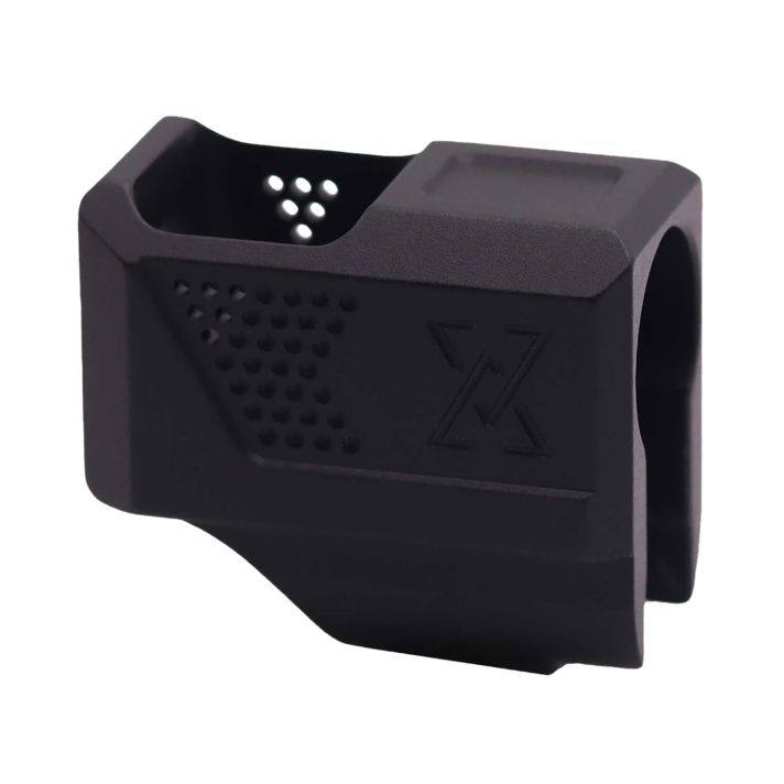 True Precision Inc TPSH9CMPBL True-Lock Ultimate Compensator Black Type 3 Hard Anodize 7075 T6 Aluminum Compatible w/ S&W M&P Shield