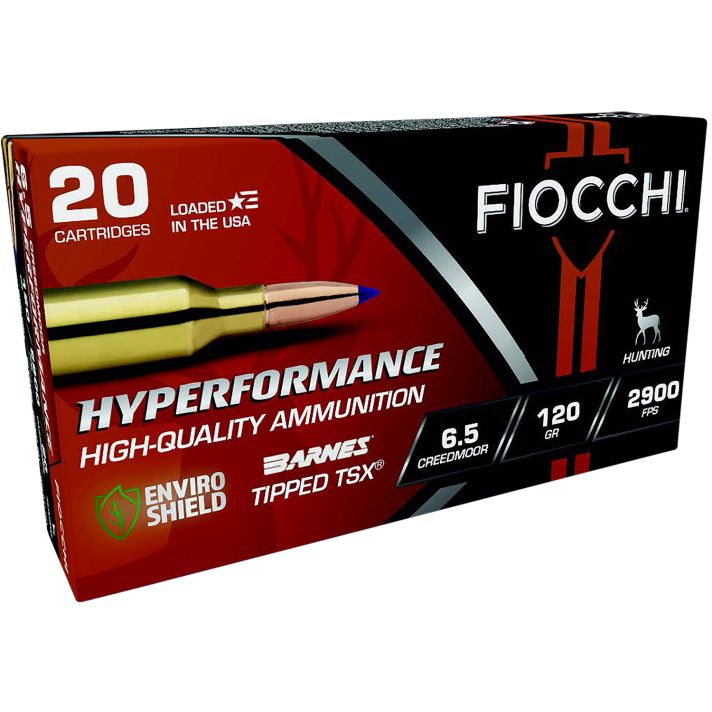 Fiocchi 65CMTTSX Hyperformance6.5Creedmoor 120gr Barnes Tipped TSX 20 Per Box/10 Case
