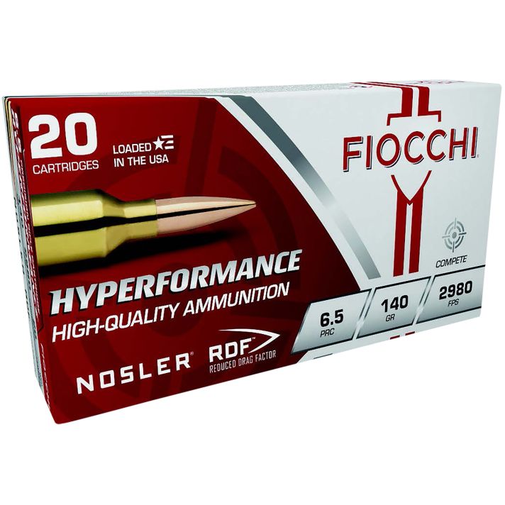 Fiocchi 65PRCRD Hyperformance Match 6.5PRC 140gr Nosler Reduced Drag Factor 20 Per Box/10 Case