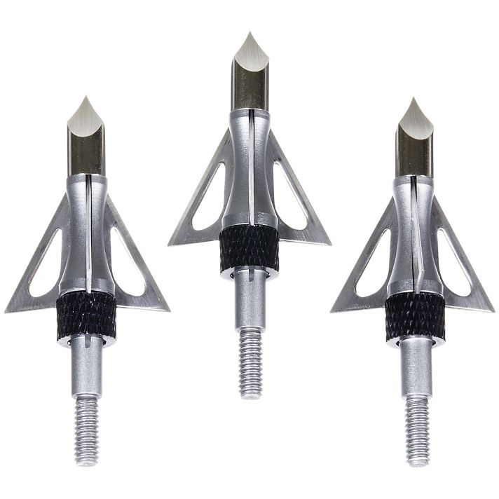 Allen 14635 Impact Fixed Blade Broadhead Stainless Steel Blades Silver 3 Pack