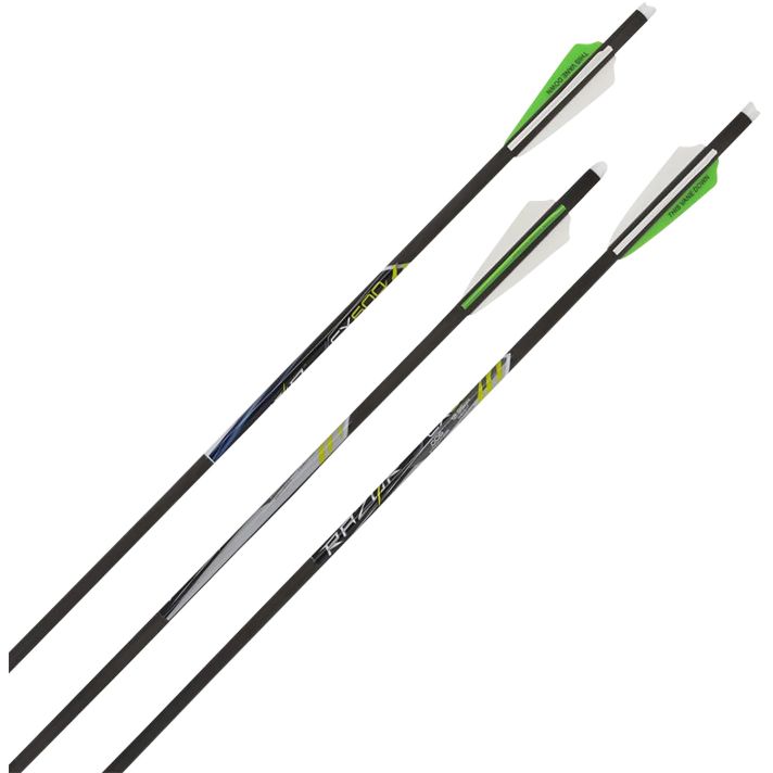 Allen 93120 CX600 Crossbow Bolts Black 20" Carbon Fiber 3 Pack