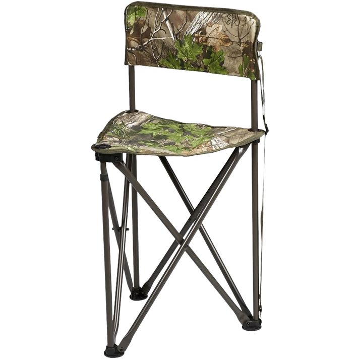 Hunters Specialties HS1001531 Tripod CamochairFolding Mossy Oak Bottomland Steel/Polyester
