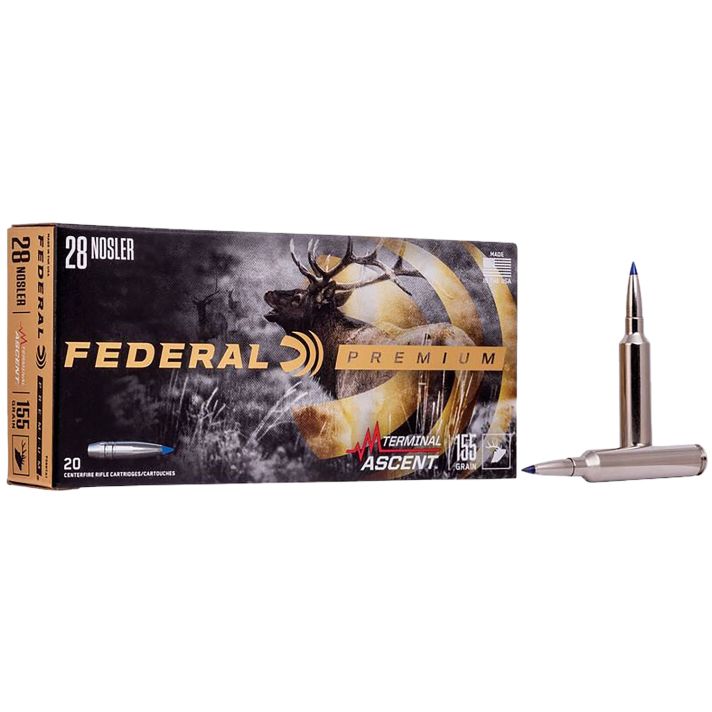 Federal P28NTA1 Premium28Nosler 155gr Terminal Ascent 20 Per Box/10 Case
