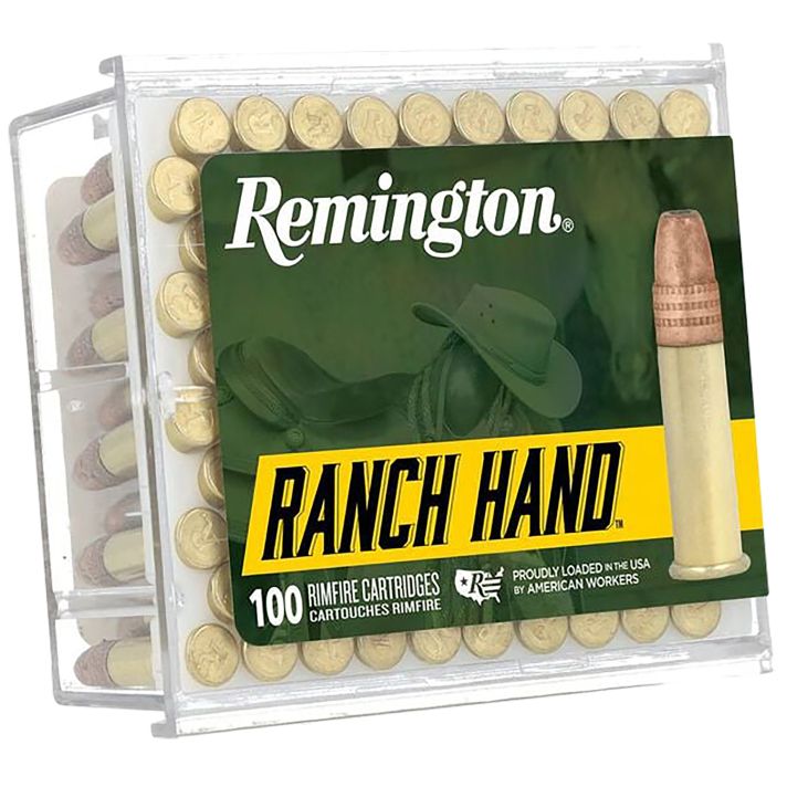 Remington Ammunition R21273 Ranch Hand Rimfire 22LR 38gr Copper Plated Hollow Point 100 Per Box/50 Case