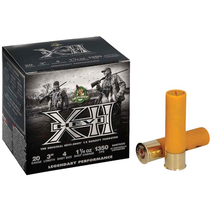 HEVI-Shot HS53202 HEVI-XII20Gauge 3" 1 1/4oz 2Shot 25 Per Box/10 Case