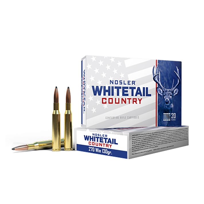Nosler 40110 Whitetail Country270Win 130gr Spitzer Boat Tail 20 Per Box/10 Case