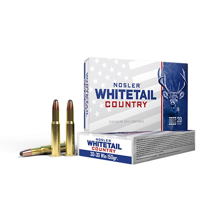 Nosler 40135 Whitetail Country30-30Win 150gr Spitzer Boat Tail 20 Per Box/10 Case
