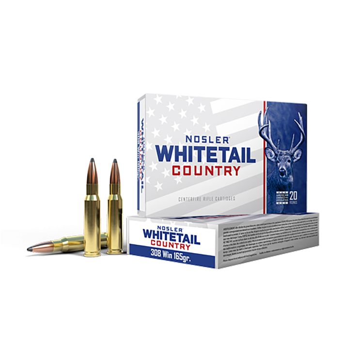 Nosler 40120 Whitetail Country308Win 165gr Spitzer Boat Tail 20 Per Box/10 Case