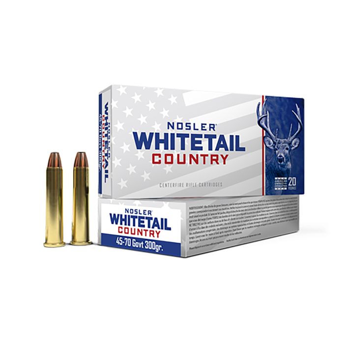 Nosler 40145 Whitetail Country45-70Gov 300gr 20 Per Box/10 Case