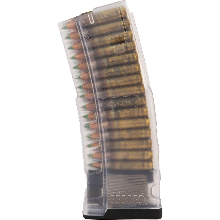 Mission First Tactical EXDPM556TC EXD30rd 5.56 Fits AR/M4 Translucent Clear