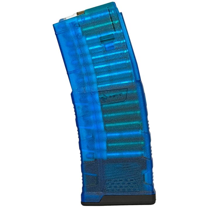 Mission First Tactical EXDPM556TB EXD30rd 5.56 Fits AR/M4 Translucent Blue
