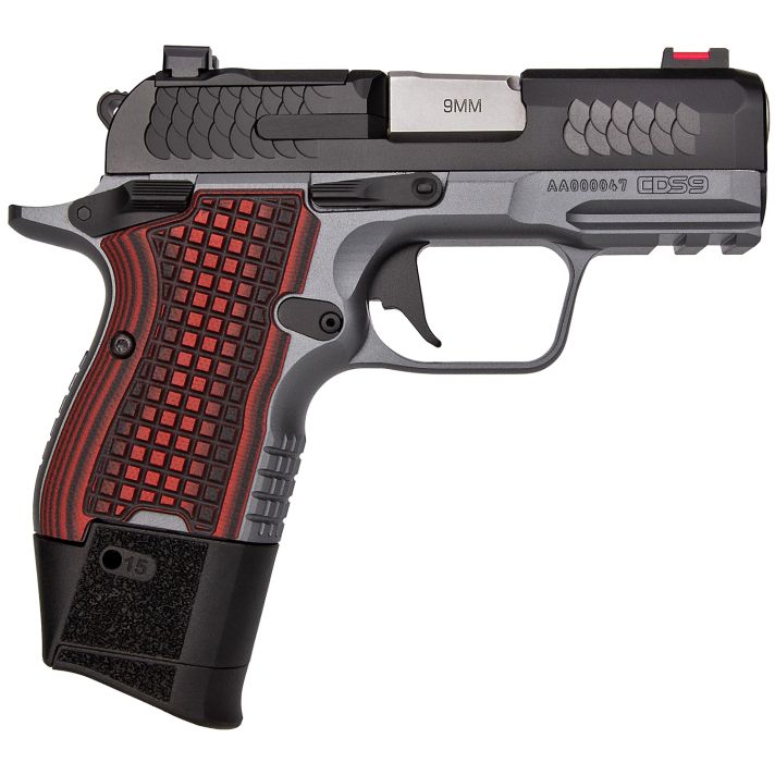 Kimber Mfg.,inc 3600003 CDS99mm 15rd 3.18" Black KimPro II Optic Ready Stainless Steel Slide Gray KimPro II G10 Grip