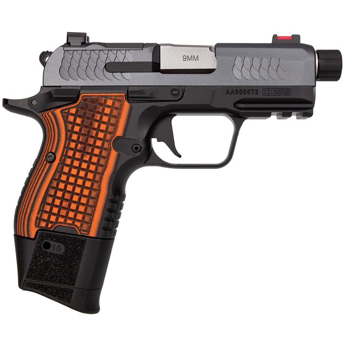 Kimber Mfg.,inc 3600004 CDS99mm 15rd 3.64" Black KimPro II Optic Ready Stainless Steel Slide Gray KimPro II G10 Grip