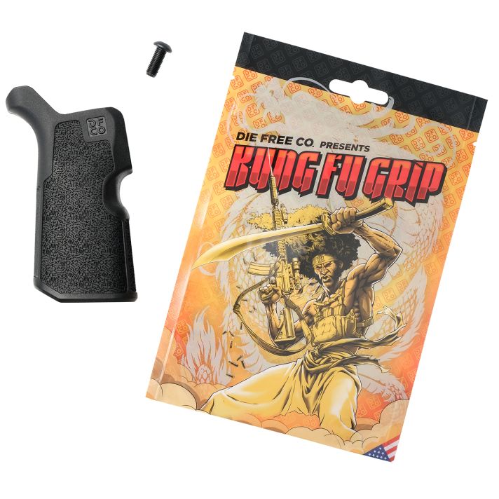 Die Free Co Llc KFGBLK Kung Fu GripBlack Nylon Fits AR15/M4/AR10/SR25