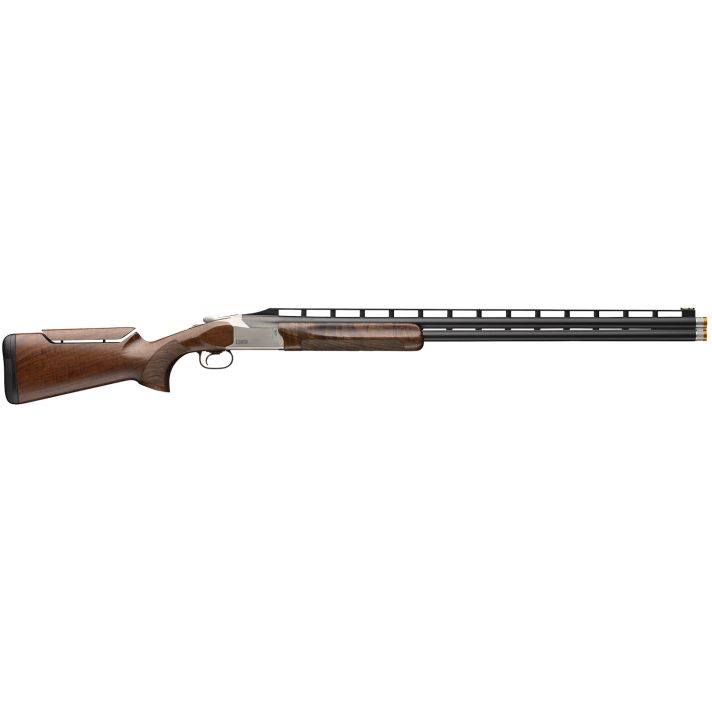 Browning 0183254002 Citori 825 Trap 12 Gauge Break Open 2.75" 2rd 32" Polished Blued Over/Under Vent Rib Barrel, Silver Nitride Stainless Steel Receiver, Adjustable Comb Gloss Black Walnut Stock