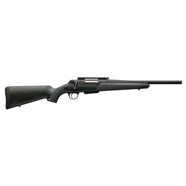 Winchester Repeating Arms 535757293 XPR450 Bushmaster 3+1 16.50" Perma-Cote Matte Threaded Barrel, Perma-Cote Matte Picatinny Rail Steel Receiver, Fixed Green Polymer Stock