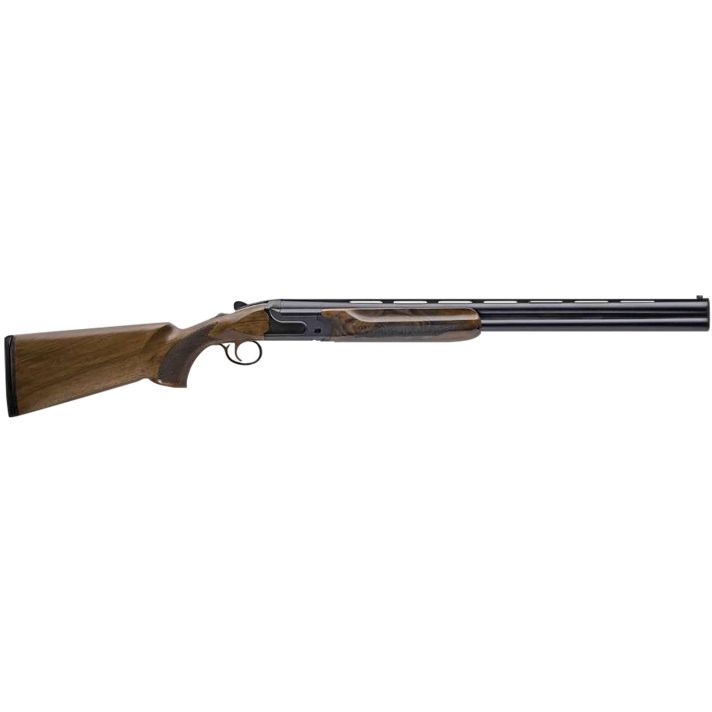 Charles Daly 930394 202E12 Gauge Break Open 3" 2rd 28" Black Over/Under Vent Rib Barrel, Black Engraved Steel Receiver, Fixed w/Pistol Grip Walnut Stock