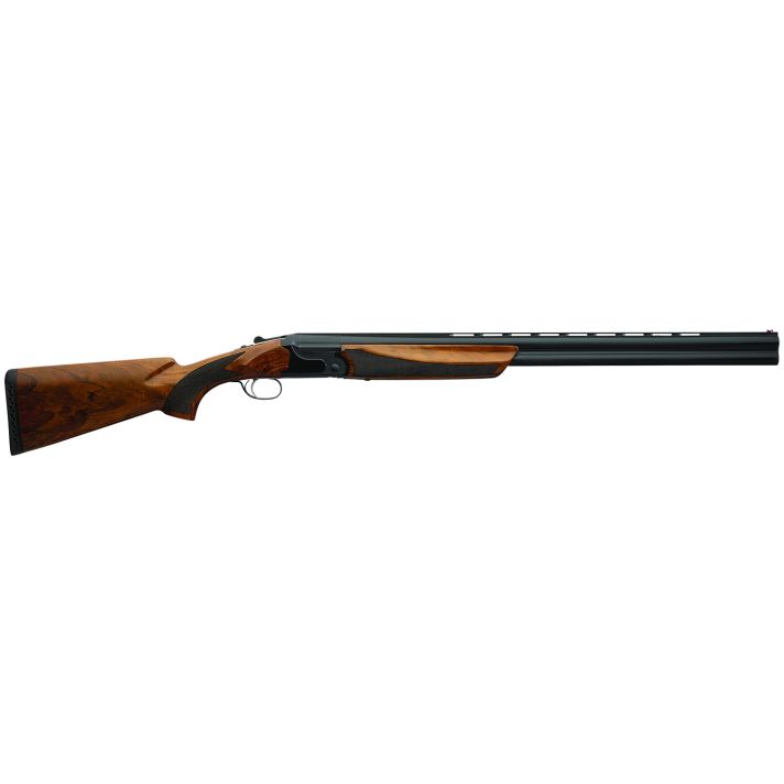 Charles Daly 930395 202E20 Gauge Break Open 3" 2rd 26" Black Over/Under Vent Rib Barrel, Black Engraved Steel Receiver, Fixed w/Pistol Grip Walnut Stock