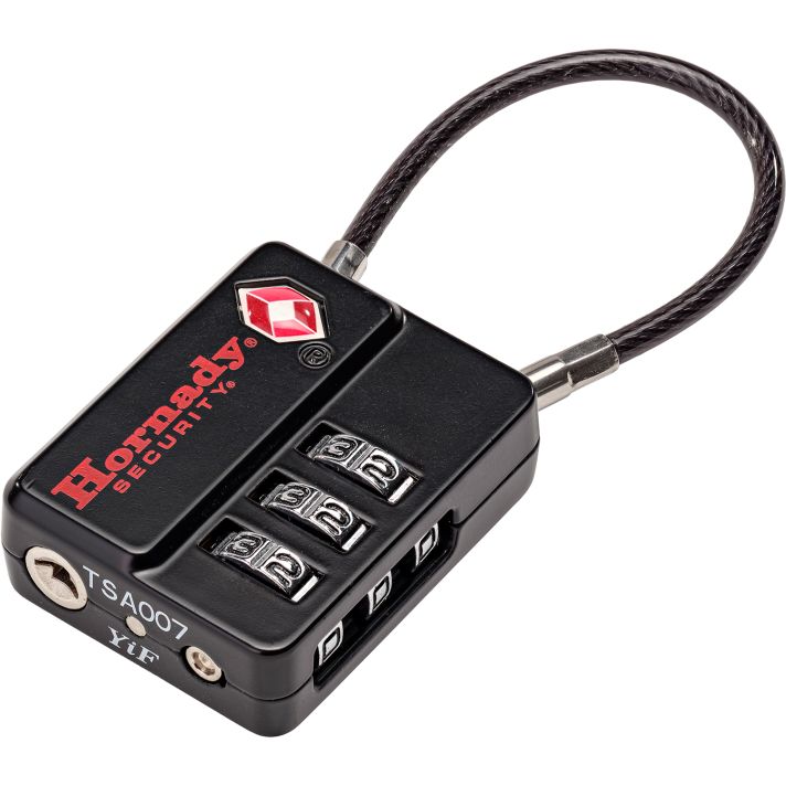 Hornady 96023 Flex Micro TSA Lock Open w/ Combination Black Aluminum