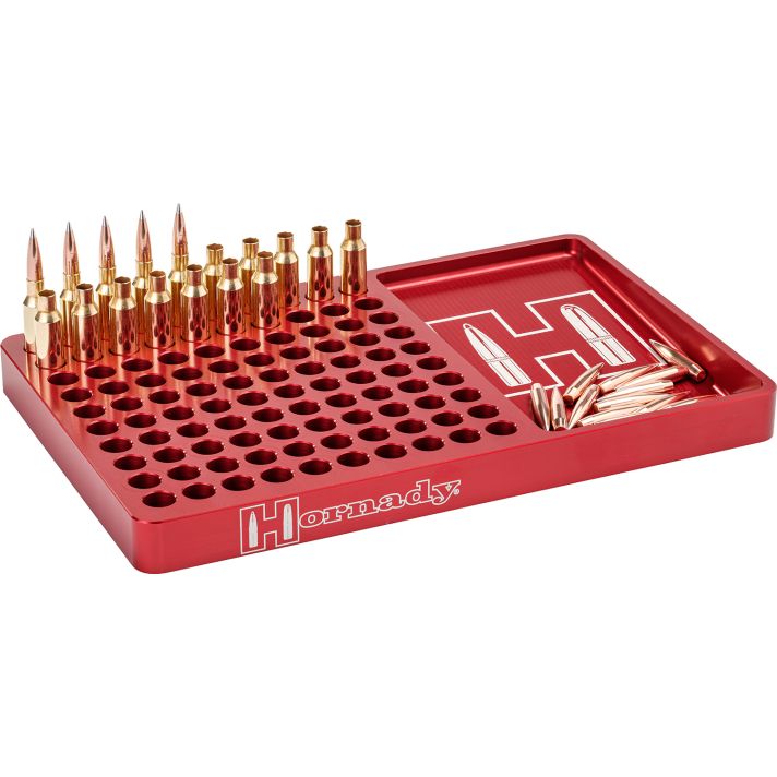 Hornady 480043 Reloading BlockRed 308 Win/6.5 Creedmoor Aluminum Capacity 100rd