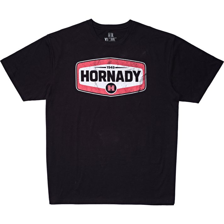 Hornady 99607XL HornadyBlack Cotton Short Sleeve XL
