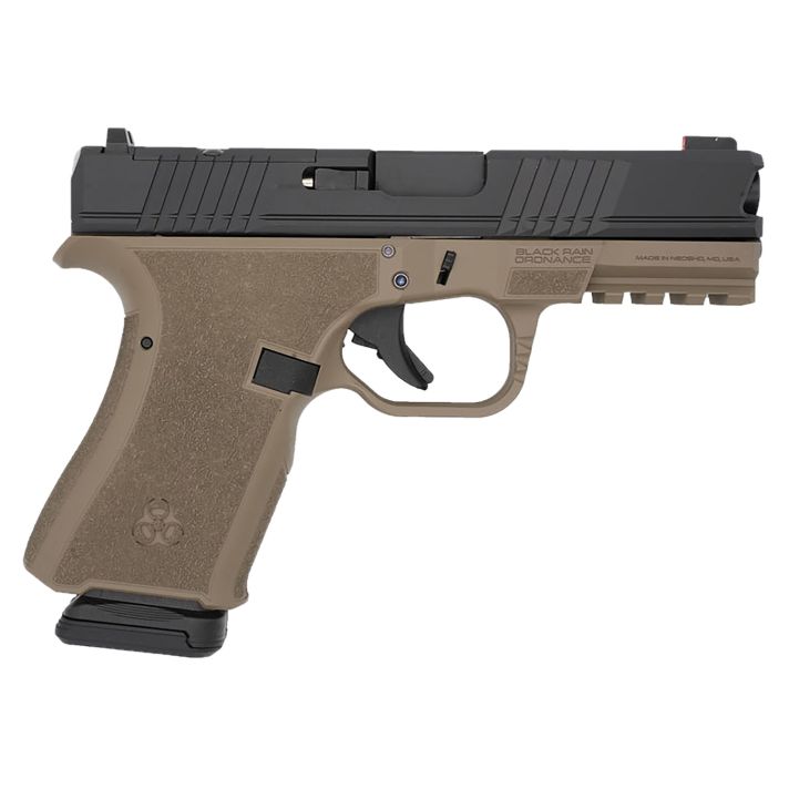 Black Rain Ordnance FL9MMFDEBLK Compact Frame 9mm 15+1 4" Stainless Steel Slide