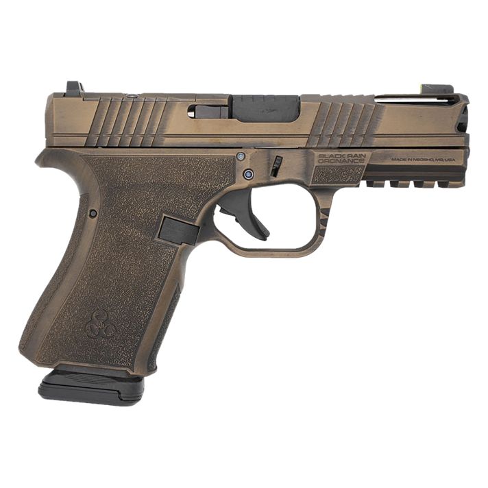 Black Rain Ordnance FLP9MMBB Compact Frame 9mm 15+1 4" Stainless Steel Slide