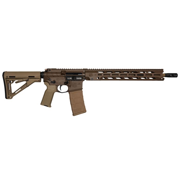 Diamondback DB1784K131 DB155.56 NATO 30rd 16" Black Nitride w/ FDE Cerakote Flat Dark Earth Cerakote 7075-T6 Aluminum Receiver Flat Dark Earth Magpul MOE K2 FDE Grip