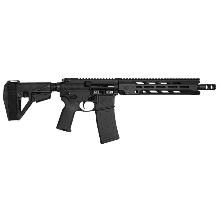 Diamondback DB1984K001Obsidian 5.56 NATO 30+1 11.50" Black Nitride 11" M-LOK Handguard SBA5 Brace Magpul MOE K2 Grip