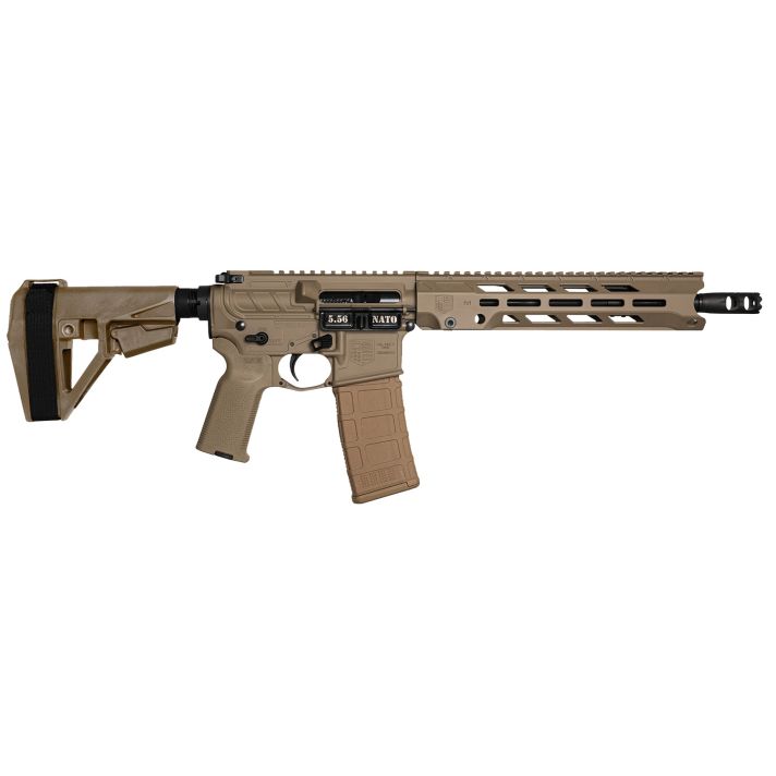 Diamondback DB1984K061 DB15 Obsidian 5.56 NATO 30+1 11.50" Black Nitride 11" M-LOK Handguard SBA5 Brace Magpul MOE K2 Grip