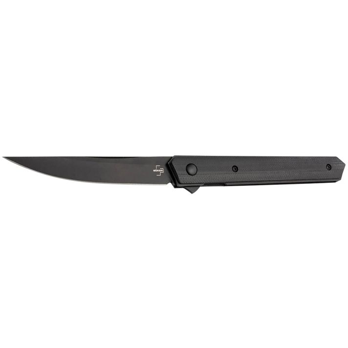 Boker 01BO339 Plus Kwaiken Air Pocket 3.54" Plain Black G10 Handle