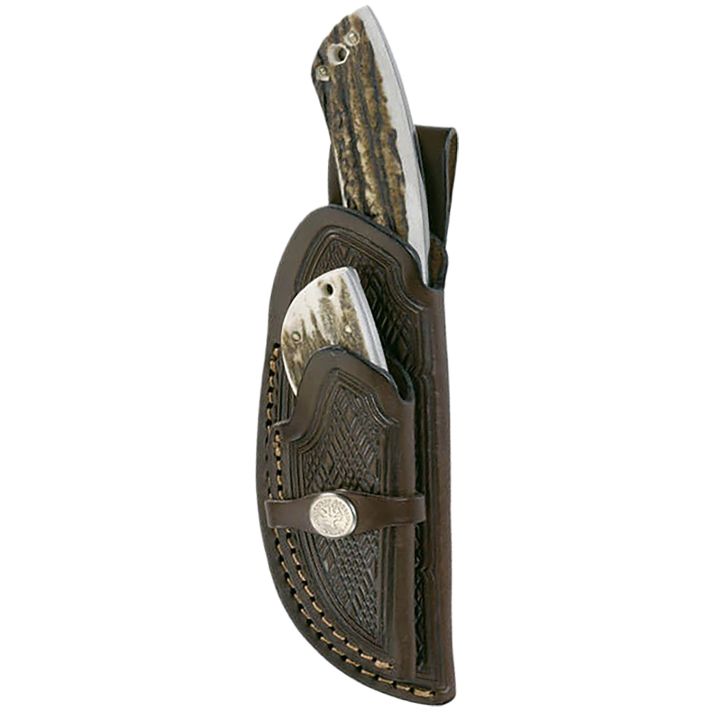 Boker 02BA5130HHunters Combo 2.38"/4.25" Caper/GutHook 440C SS Blade Rugged Stag Handle