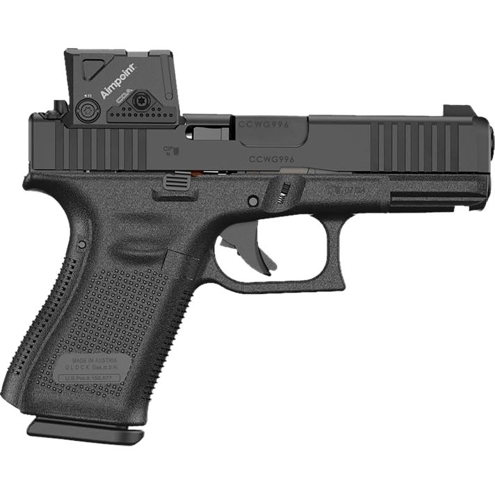 Glock PA195SB01MOS8A3 G19 Gen5 9mm 10+1 4.02" Ambidextrous