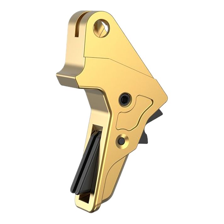 Tyrant CNC TDMPTRIGFSCGOLD/BLK Gold Fits S&W M&P Full-Size & Compact
